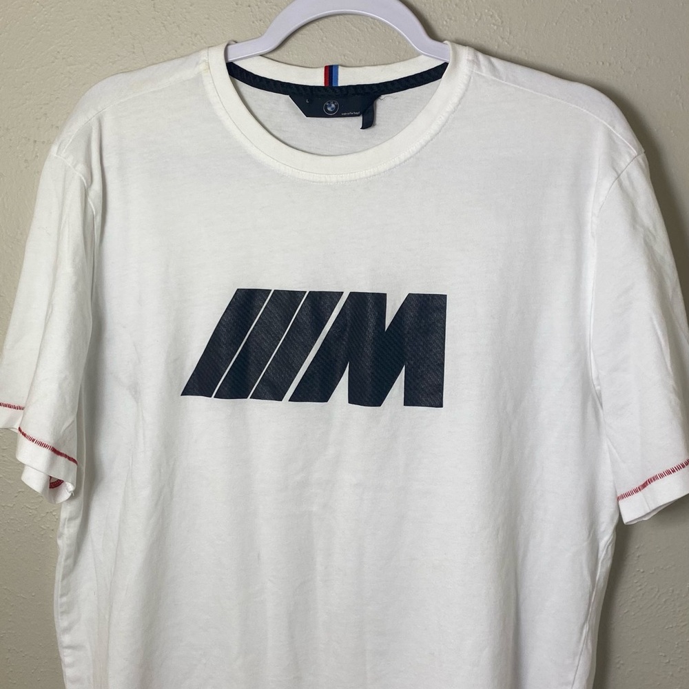 BMW White Tee with Black Graphic